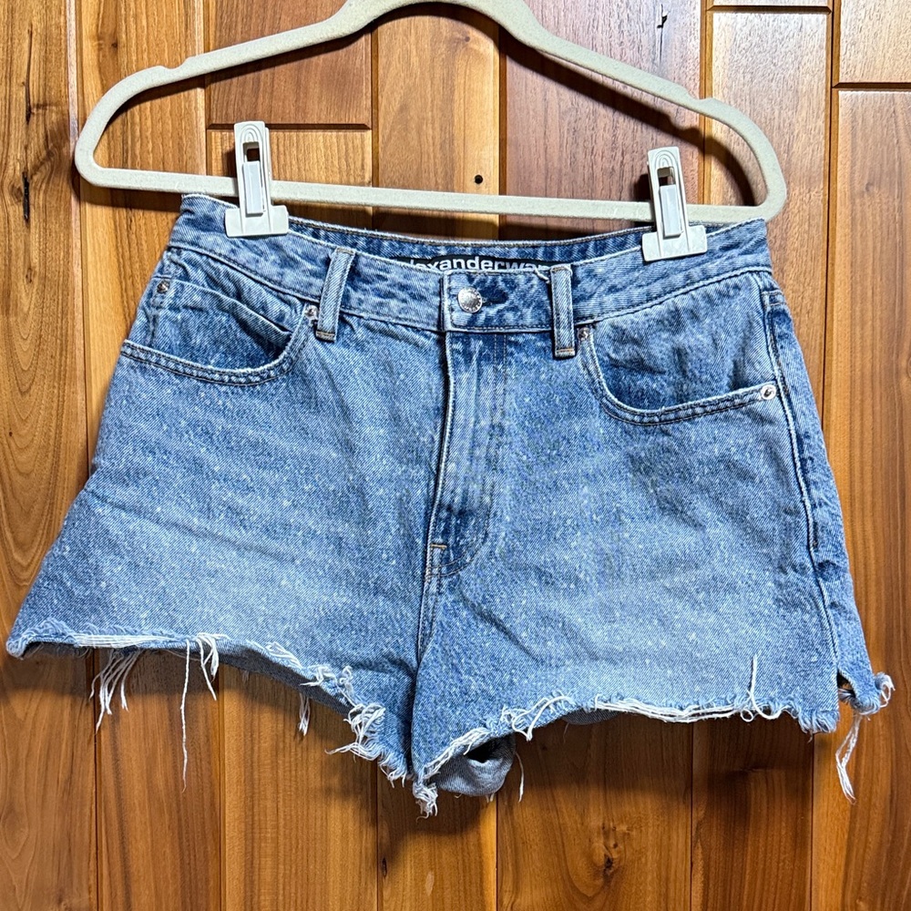 Alexander Wang Bite High Rise Jean Shorts